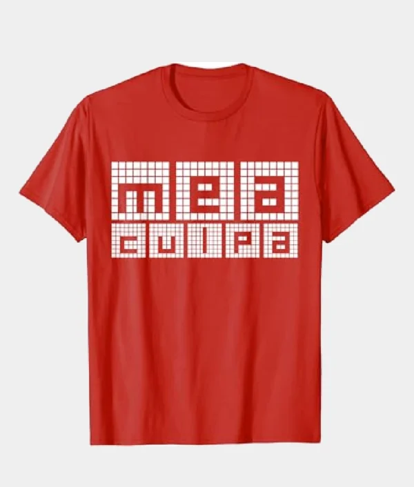 Mea Culpa Logo T-Shirt Red