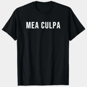 Mea Culpa T-Shirt Black