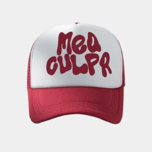 Mea Culpa Trucker Hat Red